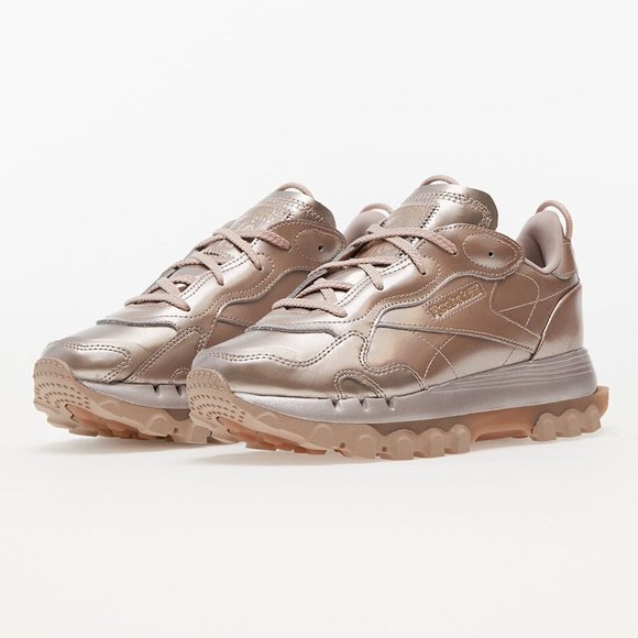 Reebok x Cardi B Women's Classic Leather Rose Gold Shoe Athletic Sneaker #633 - Picture 3 of 7